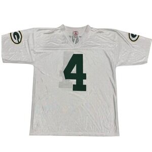 NFL Players Green Bay Packers Brett Favre 4 Jersey Mens Large White Football